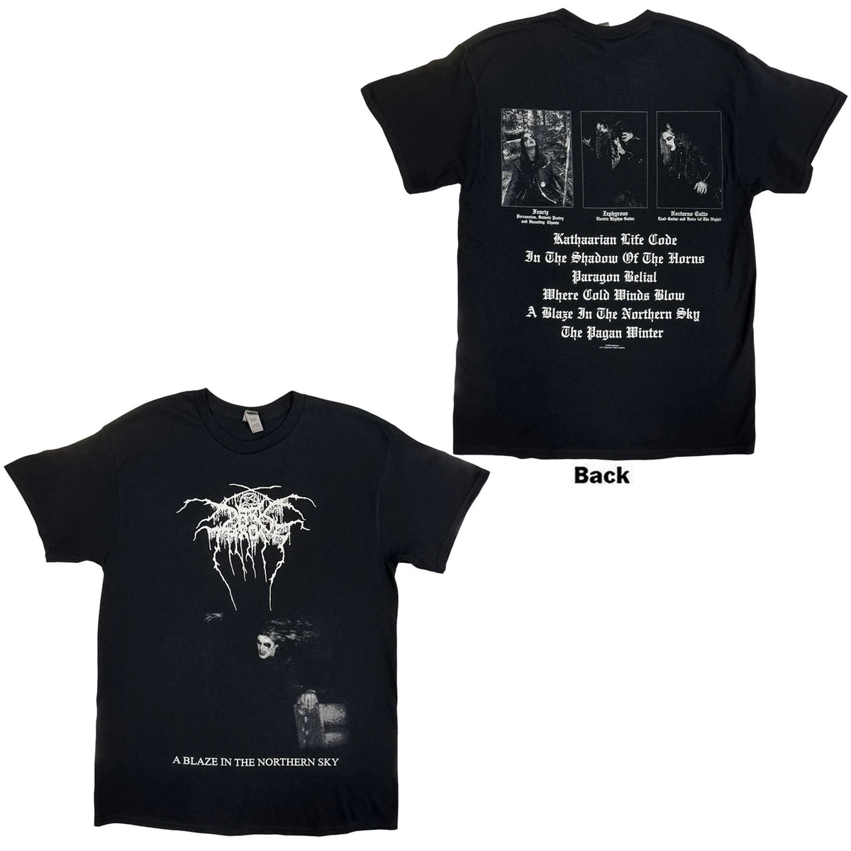 Darkthrone – A Blaze In The Northern Sky - Unisex T-skjorte (back print)