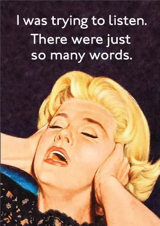 Magnet: I was trying to listen. There were just so many words.