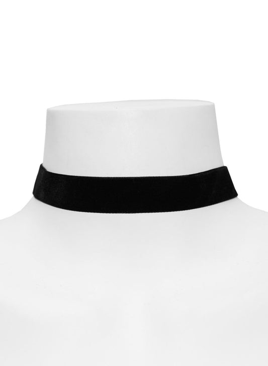 Klassisk sort fløyelschoker