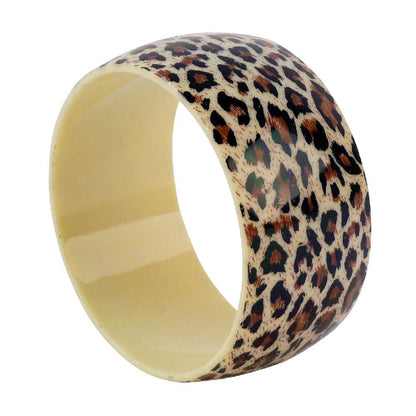 Bredt leopard-armbånd
