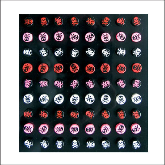 Hodeskalle-øredobber (studs i par)