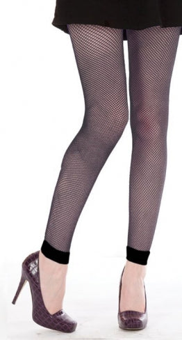 Sorte fishnet tights