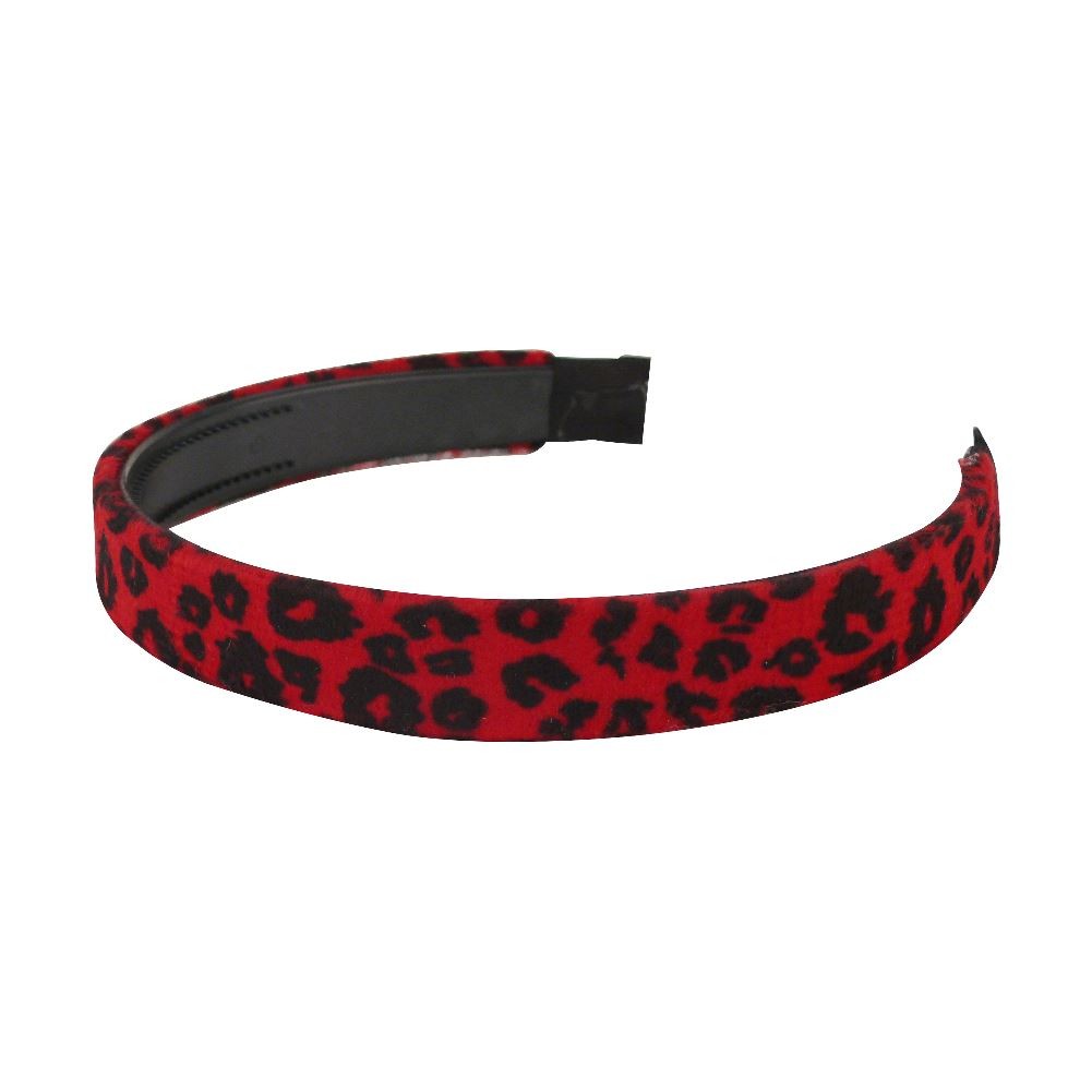 Rød leopard-hårbøyle