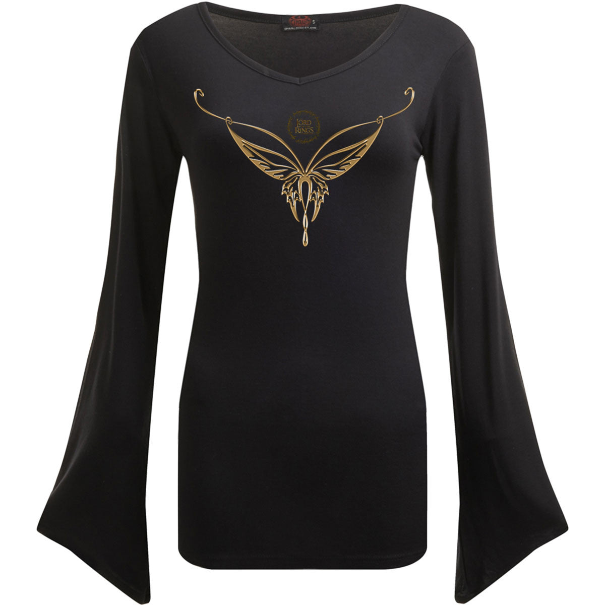 Lord Of The Rings-topp – Elven longsleeve med vide ermer