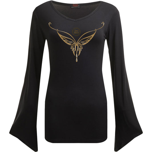 Lord Of The Rings-topp – Elven longsleeve med vide ermer