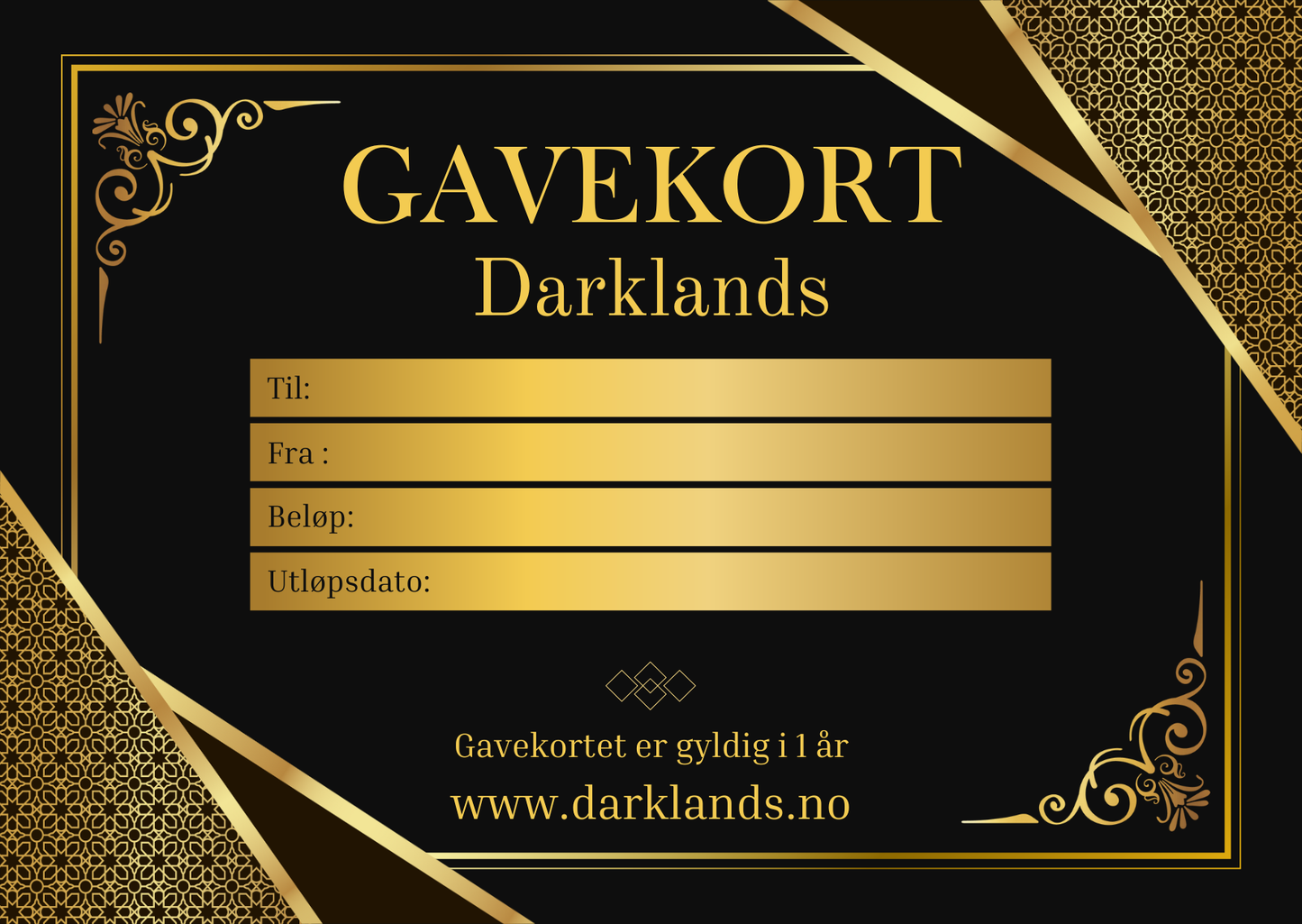 Darklands gavekort