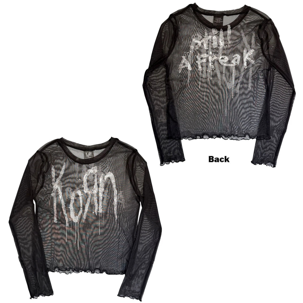 Korn - Still A Freak - Mesh Crop Top