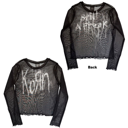 Korn - Still A Freak - Mesh Crop Top