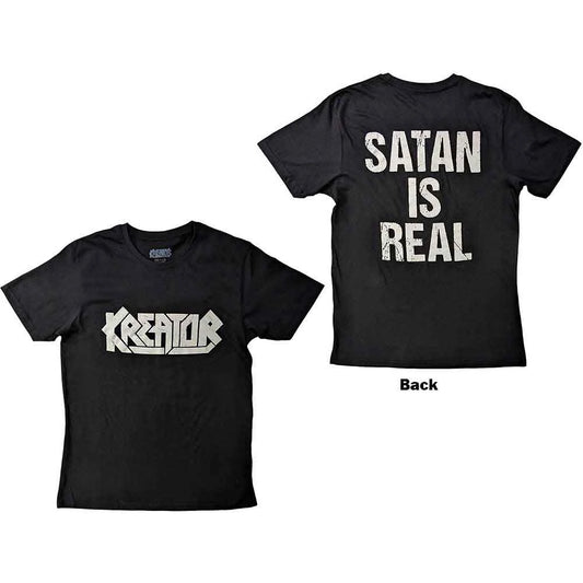 Kretor - Satan Is Real - Unisex T-skjorte (back print)