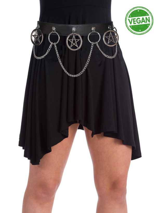 Pentagrambelte med ringer og kjeder