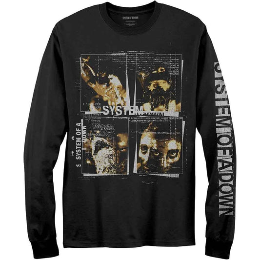 System Of A Down - Face Boxes - Unisex Long Sleeve (sleeve print)