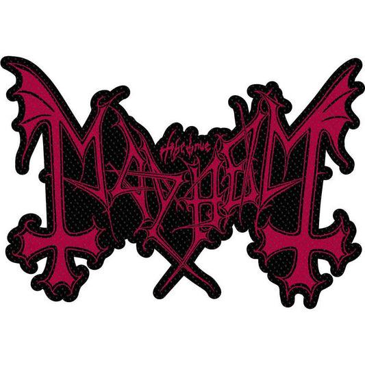 Mayhem patch – Logo Cut Out (Rød)