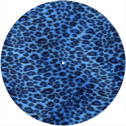 Slipmat:  Leopardprint, blå